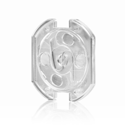 reer GmbH reer Steckdosenschutz Kindersicherung, transparent, zum Kleben, Steckdosenabdeckung zum Schutz vor Stromunfällen, 1 Packung = 10 Stück 32059