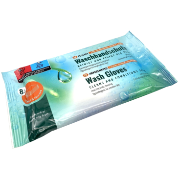 EDLICH & HABEL Waschhandschuh, getränkt, Hypoallergen 1 Packung à 8 Stück - Bild-Darstellung des Produktes 1