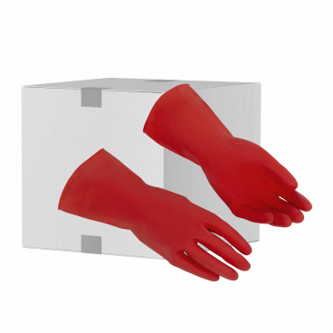 Vileda Professional Multipurpose Handschuh - Der Feine, rot 1 Karton = 50  Paar, Größe: M (7,5) - Bild-Darstellung des Produktes 1