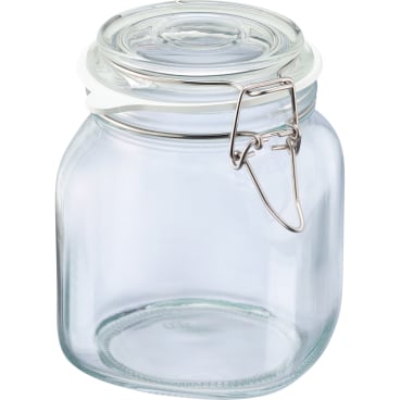 WESTMARK Vorratsglas mit Gummiring, luftdicht verschließbar 1 Glas, Fassungsvermögen: 1 Liter, ⵁ 90 mm - Bild-Darstellung des Produktes 1