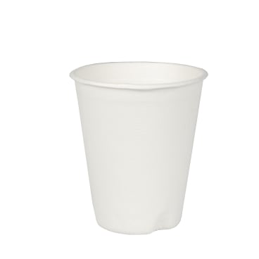 Papstar Pure Trinkbecher für Heißgetränke, Zuckerrohr 1 Packung = 12 Stück - Bild-Darstellung des Produktes 1