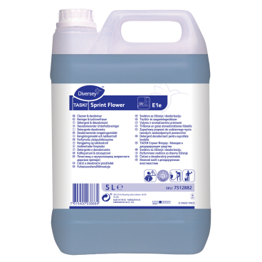 TASKI Sprint Flower E1e Unterhaltsreiniger, desodorierend 1 Karton = 2 Kanister à 5 Liter - Bild-Darstellung des Produktes 1