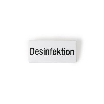 TEMDEX® Markierungsclip, Kunststoff, weiß 1 Stück, "Desinfektion" - Bild-Darstellung des Produktes 1