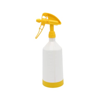 De Witte 2-Way Tex Spray Sprühflasche 360°, mit FKM-Dichtung Fassungsvermögen: 1000 ml, Farbe: Gelb - Bild-Darstellung des Produktes 1