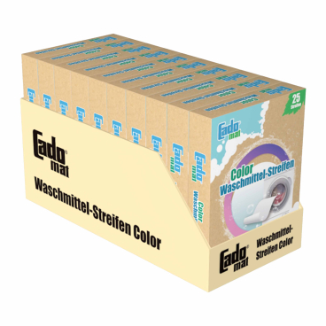 Reinex Cado® mat Color Waschmittel-Streifen, leistungsstark 1 Karton = 10 Packungen à 25 Streifen - Bild-Darstellung des Produktes 1