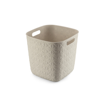CURVER SOFTEX Aufbewahrungskorb Cube, 15 Liter Farbe: Creme - Bild-Darstellung des Produktes 1