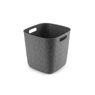 CURVER SOFTEX Aufbewahrungskorb Cube, 15 Liter Farbe: Dunkelgrau - Bild-Darstellung des Produktes 1