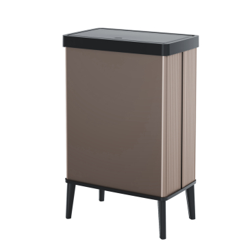 CURVER VERTO Bin HIGH Flat-Pack Abfalleimer, 54 Liter Farbe: Perlrosa - Bild-Darstellung des Produktes 1