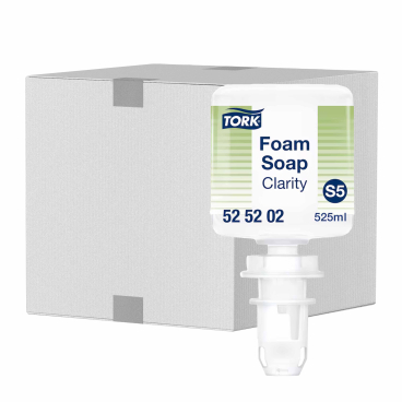 Tork reine Hand Mini Schaumseife S5, hautfreundlicher pH-Wert 1 Karton = 8 Flaschen à 525 ml - Bild-Darstellung des Produktes 1