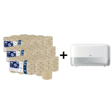 Tork Aktionsset 3x OptiServe® Toilettenpapier + Spender T7 Spendermaße (B x H x T): 36 x 20,7 x 13 cm - Bild-Darstellung des Produktes 1