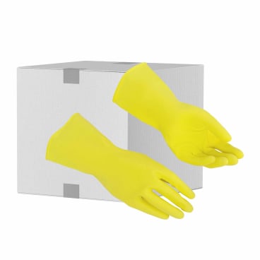 Vileda Professional Multipurpose Handschuh - Der Feine, gelb 1 Karton = 50 Paare, Größe L (8 - 8,5) - Bild-Darstellung des Produktes 1