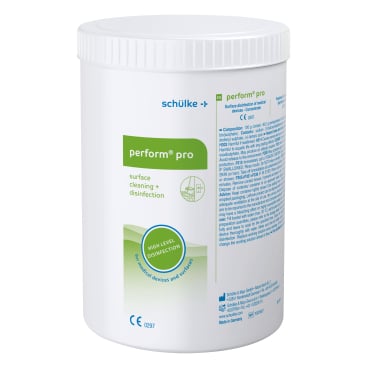 Schülke perform® pro Desinfektionkonzentrat, pulverförmig 1 Karton = 4 Dosen à 900 g - Bild-Darstellung des Produktes 1