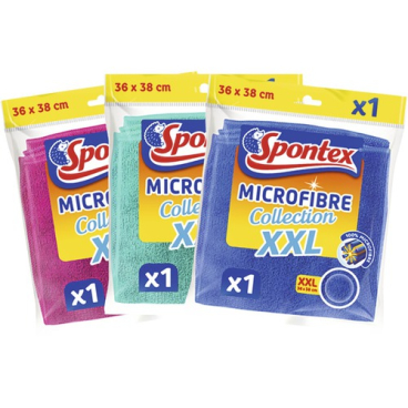 Spontex Microfibre Economic Allzwecktuch 1 Packung = 1 Tuch, farbig sortiert - Bild-Darstellung des Produktes 1