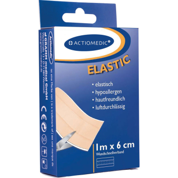 Actiomedic® ELASTIC Wundschnellverband, zuschneidbar 1 Packung, Maße: 6 cm x 1 m - Bild-Darstellung des Produktes 1