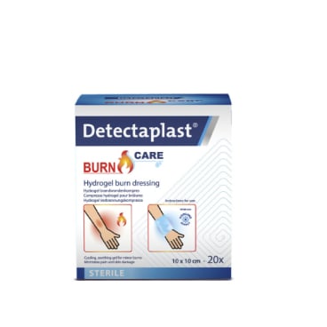 Detectaplast Burn Care Hydrogel Verbrennungskompresse 1 Box = 20 Stück, Maße: 10 x 10 cm - Bild-Darstellung des Produktes 1