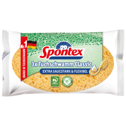 Spontex Faser Plus – 3 Stück Spülschwämme Mit Fett-Stop!