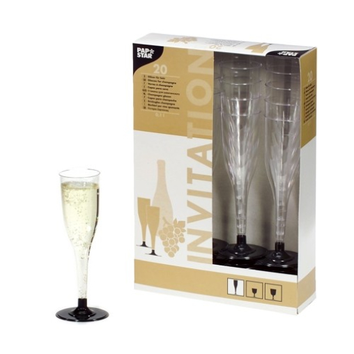 Papstar Invitation Stiel-Gläser für Sekt, PS