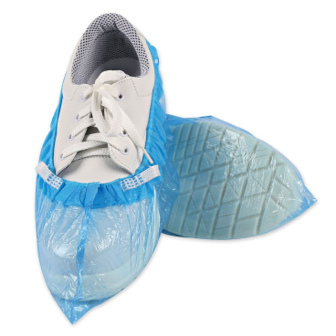 HYGOSTAR® Überschuhe ohne Clips für Hygomat Clipless, PE, blau 1 Karton = 10 Packung á 120 Stück, Länge: 46 cm, Höhe 15 cm - Bild-Darstellung des Produktes 1
