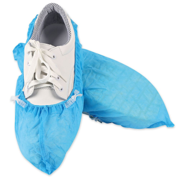 HYGOSTAR® Überschuhe ohne Clips für Hygomat Clipless, PP, blau 1 Karton = 10 Packung á 150 Stück, Länge: 46 cm, Höhe 15 cm - Bild-Darstellung des Produktes 1