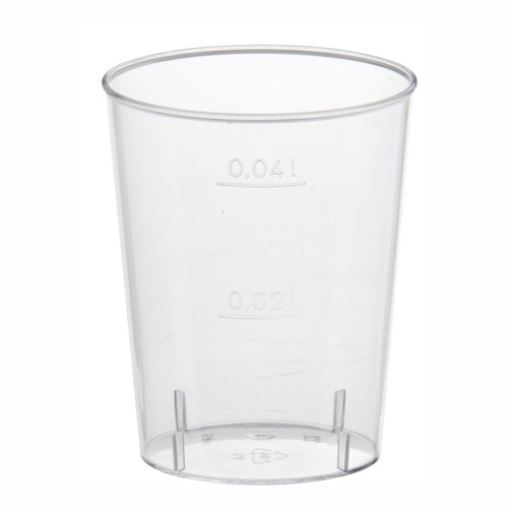 Papstar Gläser für Schnaps 4 cl, PS, glasklar