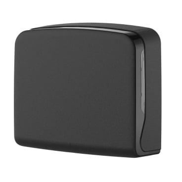 Semy Top Handtuchspender Interfold Mini, 300 Blatt, matt Farbe: schwarz matt - Bild-Darstellung des Produktes 1