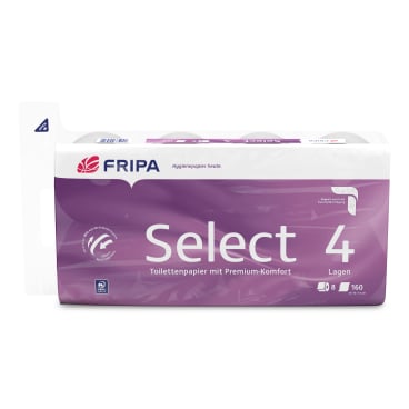 Fripa Select Toilettenpapier 1 Palette = 132 Packungen à 8 x 160 Blatt - Bild-Darstellung des Produktes 1