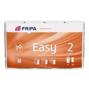 Fripa Easy Küchenrolle, 2-lagig 1 Packung = 2 Rollen à 96 Blatt - Bild-Darstellung des Produktes 1