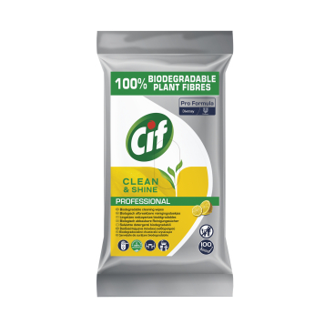 Cif Pro Formula Reinigungstücher Clean & Shine, gebrauchsfertig 1 Packung à 100 Tücher - Bild-Darstellung des Produktes 1