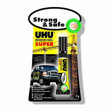 UHU Alleskleber Super Strong & Safe 7 g - Tube in Blisterverpackung - Bild-Darstellung des Produktes 1