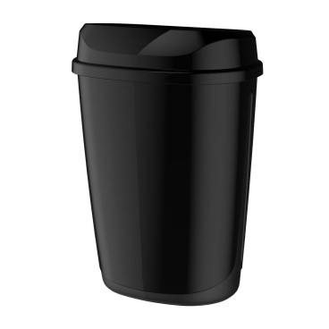 Semy Top Mülleimer mit Wandhalterung, 32l, mit Wasserwaage Farbe: schwarz glänzend - Bild-Darstellung des Produktes 1