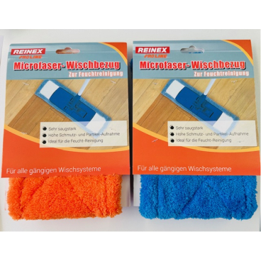 Reinex Microfaser Wischbezug Farbe: blau oder orange, Maße: 47 x 17 cm - Bild-Darstellung des Produktes 1