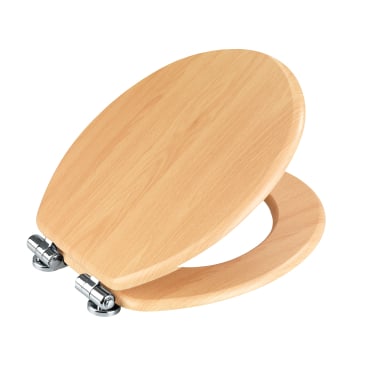 WENKO WC-Sitz Buche Natur, MDF, mit Absenkautomatik 1 Stück - Bild-Darstellung des Produktes 1