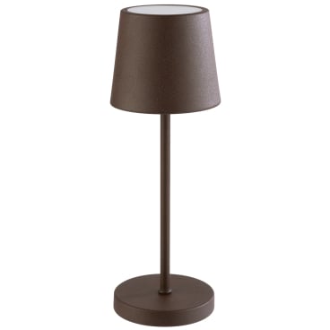 APS MERLE MINI Tischleuchte, H: 25 cm, Ø 9 cm Farbe: Braun - Bild-Darstellung des Produktes 1