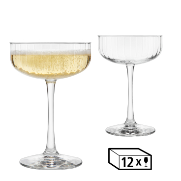 LIBBEY Trinkglas Coupe LINEAR, 251 ml 1 Karton = 12 Stück - Bild-Darstellung des Produktes 1