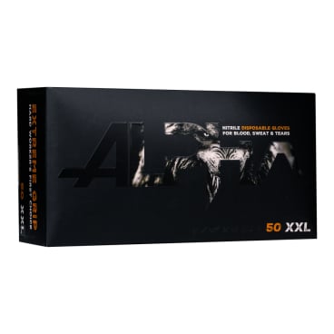 ALPHA EXTREME GRIP Nitrilhandschuhe, puderfrei, orange 1 Packung = 50 Stück, Größe XL - Bild-Darstellung des Produktes 1