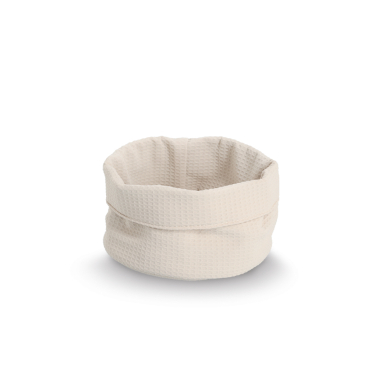 Zeller Aufbewahrungskorb aus Polyester, Ø 20 x 12 cm Farbe: creme - Bild-Darstellung des Produktes 1