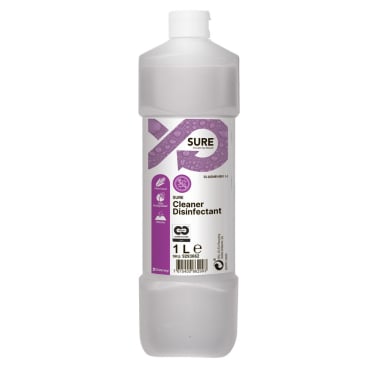 Sure Cleaner Disinfectant Flächendesinfektionsmittel, Konzentrat 1 Liter - Flasche - Bild-Darstellung des Produktes 1