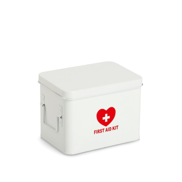 Zeller Medizinbox aus Metall, weiß Maße (L x B x H): 22 x 16 x 16 cm - Bild-Darstellung des Produktes 1