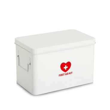 Zeller Medizinbox aus Metall, weiß Maße (L x B x H): 32 x 19 x 20,5 cm - Bild-Darstellung des Produktes 1