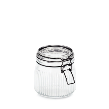 Zeller Vorratsglas mit Bügelverschluss aus Glas/Metall, luftdicht Maße (Ø x H): 10,7 x 11 cm - Bild-Darstellung des Produktes 1