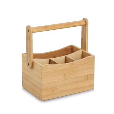 Zeller Utensilienhalter, FSC® 100 % Bambus Maße (L x B x H): 21,5 x 14 x 23 cm - Bild-Darstellung des Produktes 1