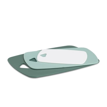 Zeller Schneidebretter- Set, aus Kunststoff, 3-teilig 3 teiliges Set = 1 weiß, 1 mint, 1 grün - Bild-Darstellung des Produktes 1