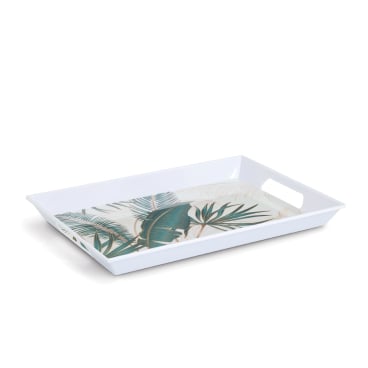 Zeller Serviertablett aus Melamin Maße: 50 x 34,8 x 4,7 cm, Variante: Palm leaves - Bild-Darstellung des Produktes 1