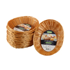 KESPER Brotkorb, aus Kunststoff, 10er Pack – Größe: 21 x 17 x 6 cm