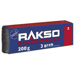 OSCAR WEIL GmbH Rakso Stahlwolle, 200 g - Packung, Sorte: 3-grob