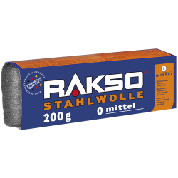 OSCAR WEIL GmbH Rakso Stahlwolle, 200 g - Packung, Sorte: 0-mittel