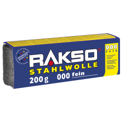 OSCAR WEIL GmbH Rakso Stahlwolle, 200 g - Packung, Sorte: 000-fein