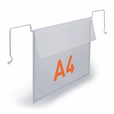 DURABLE Drahtbügeltasche mit Klappe, PP 1 Packung á 50 Stück, A4 - Bild-Darstellung des Produktes 1