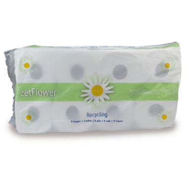 zetGigant® Toilettenpapier, weiß, 2-lagig 1 Karton = 6 Packungen x 8 Rollen à 400 Abrisse - Bild-Darstellung des Produktes 1