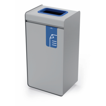 DUARBLE Werstoffsammler DURASORT® 55, mit Deckel 55 Liter, Farbe: blau, für Papier - Bild-Darstellung des Produktes 1